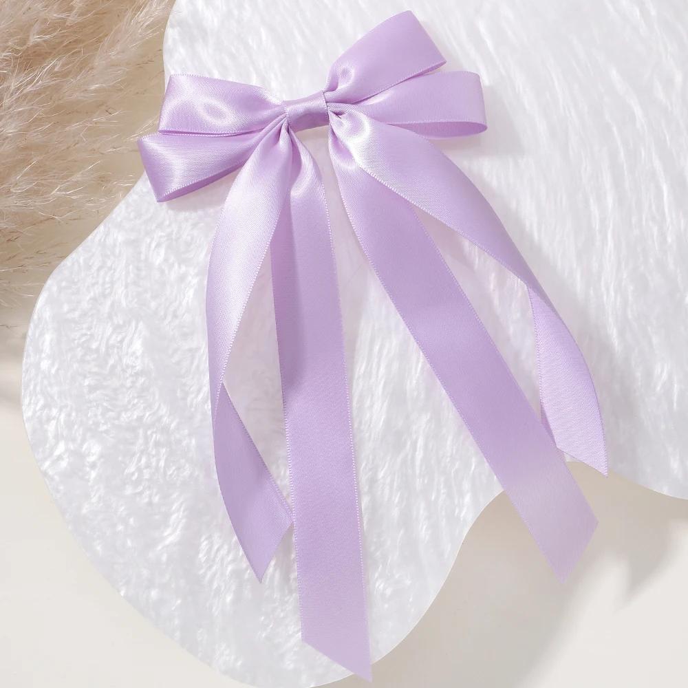 1 Stück/Los Ballettstil Mädchen Schleife Langes Band Haarspange Süßes Mädchen Halb Zusammengebundenes Haar Kopfschmuck Stil Mode Haarschmuck