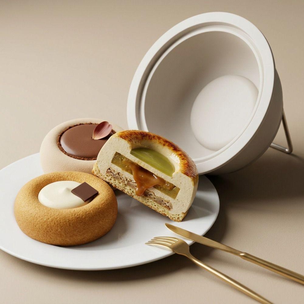 4 inch Chocolate Dessert Mold Food-Grade Silicone French Pastry Baking Mold  Pastry Making