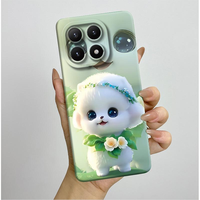 New For Xiaomi 15T Pro 15TPro Xiaomi15TPro Phone Case Aesthetic Pretty Butterfly Flowers Soft Silicone Shockproof Back Cover