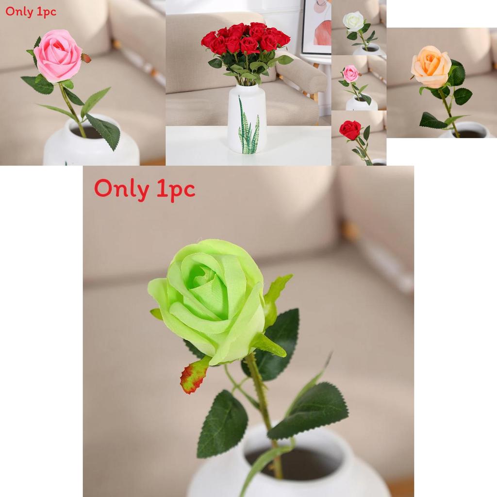 Realistic Faux Rose Bouquet For Wedding Aisle Decor Home Decoration Props
