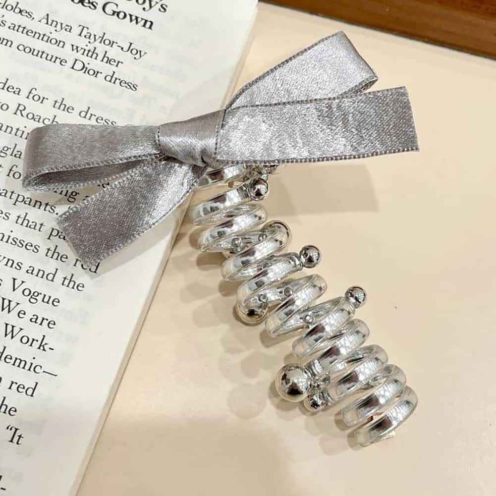 

Повязка для волос в виде телефонной проволоки с бантом, простая прочная плетеная резинка для волос, высокоэластичная пузырчатая коса, головной убор, аксессуары для волос S