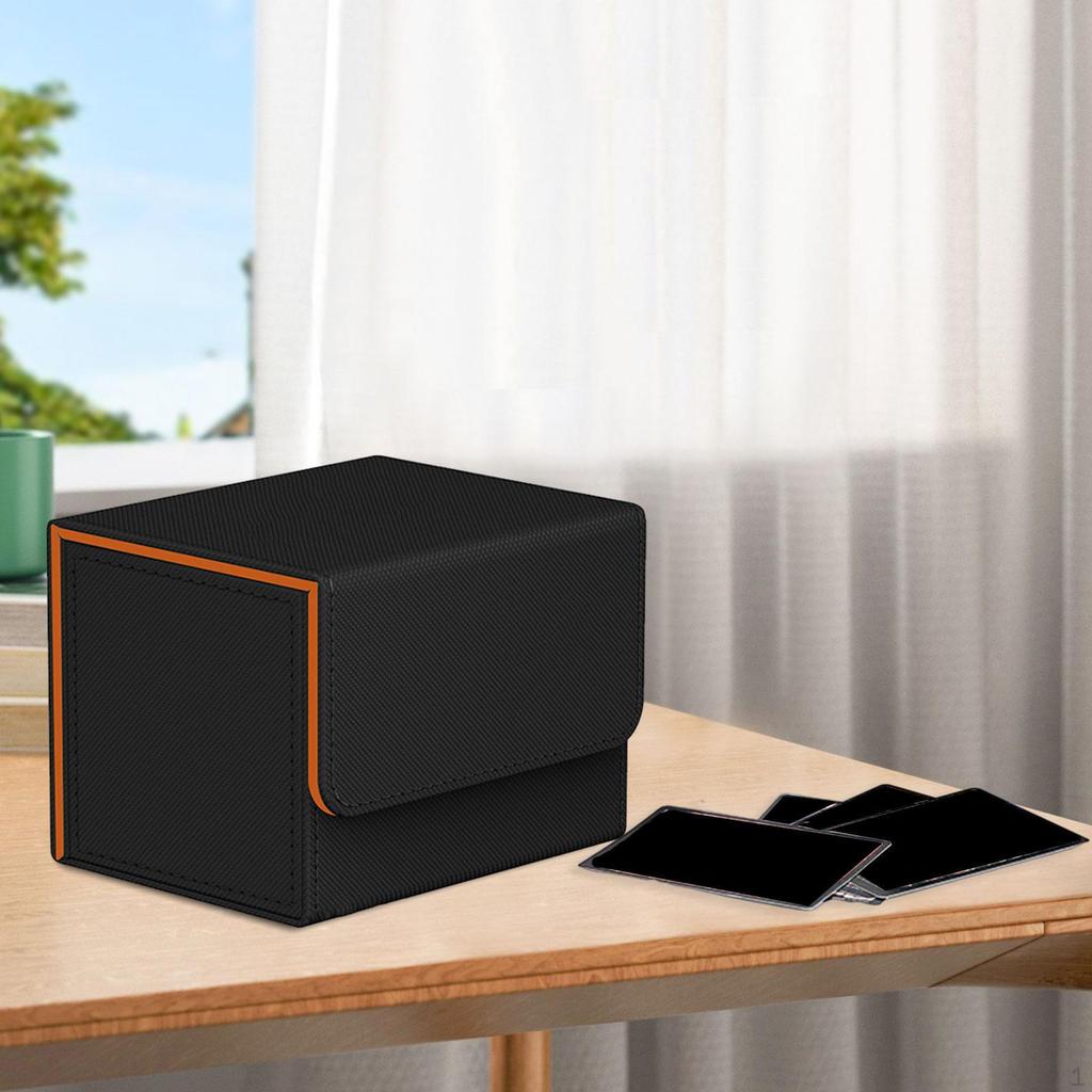 Card Deck Box PU Leather Organizer Protector Holder