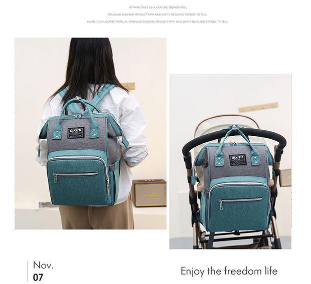 2024 Fashion Large-Capacity Casual Mommy Bag - Multifunctional Outdoor Mother and Baby Hospital Backpack