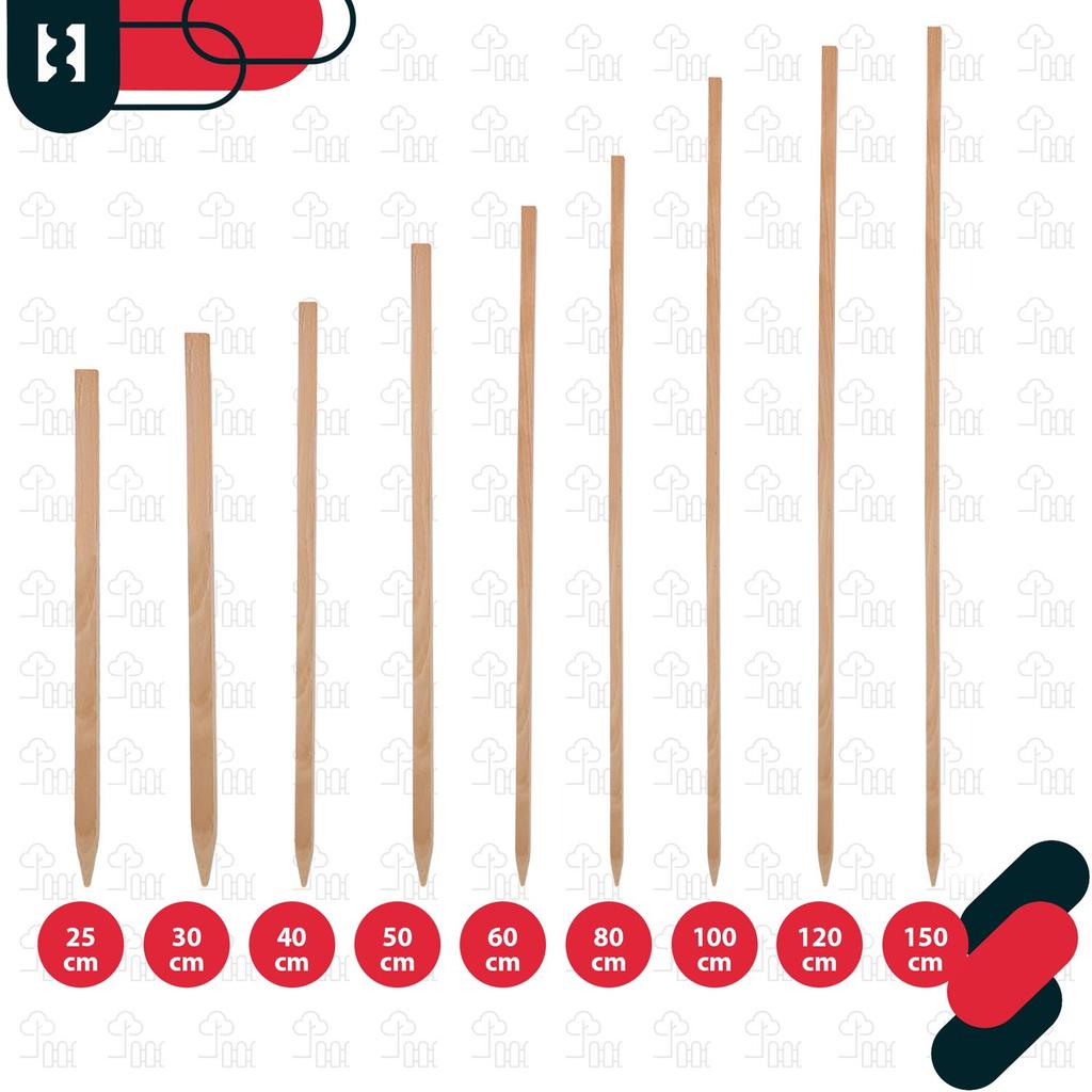 Kotarbau® Wooden Tomato Stakes For Vegetables Garden Support For Trees And Shrubs 30 Cm Set Of 15