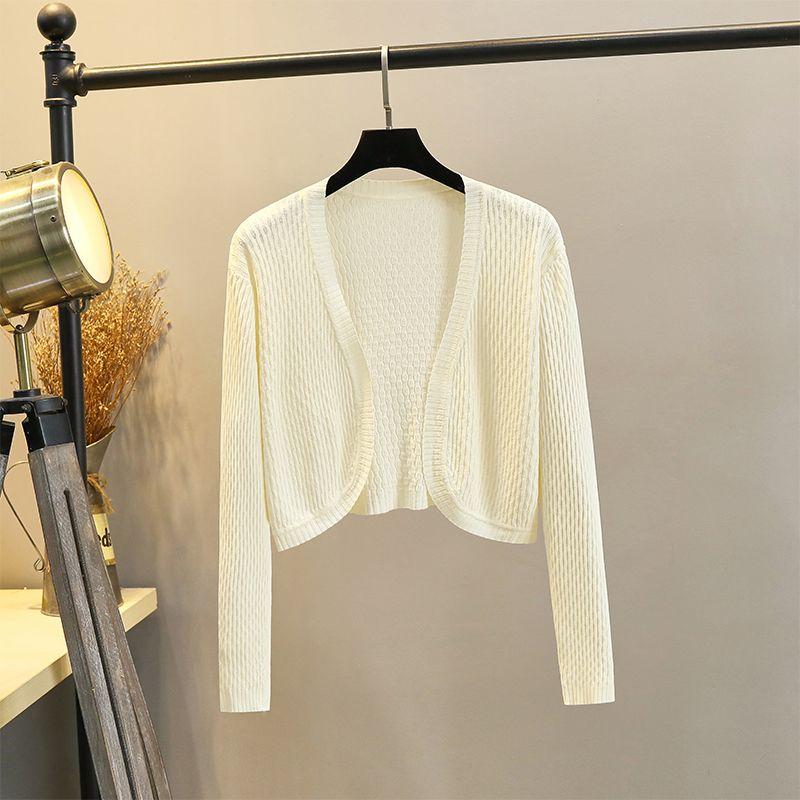 Ice Silk Thin Small Waistcoat Outer Skirt Knitted Cardigan