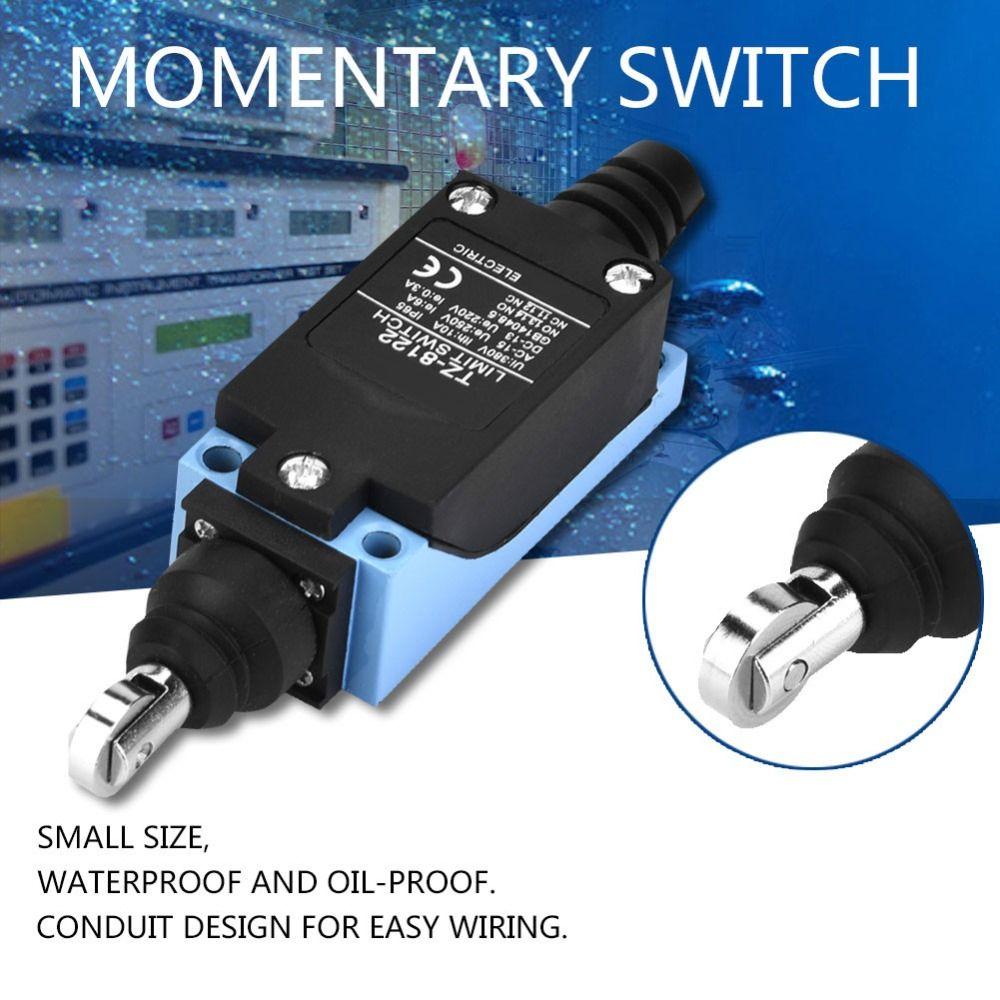 TZ-8112/TZ-8122 Limit Switch Waterproof Zinc Alloy Micro Switch with Screws 250V 6A Auto Reset ON-OFF CNC Equipment