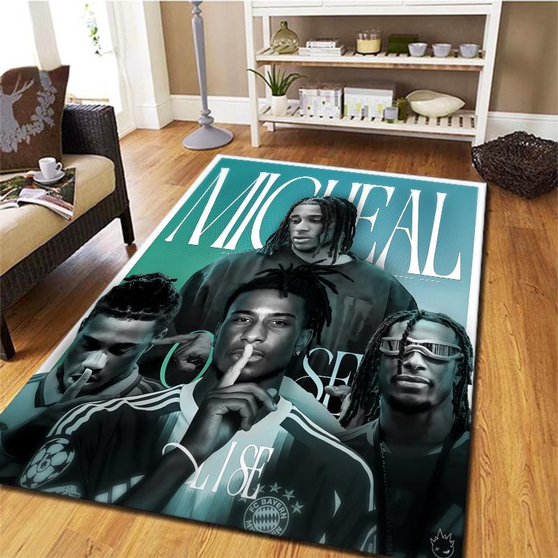 Soccer Player Olise Carpet Rug For Living Room Bedroom Home Sofa Decoration Kids Play Nonslip Floor Mat