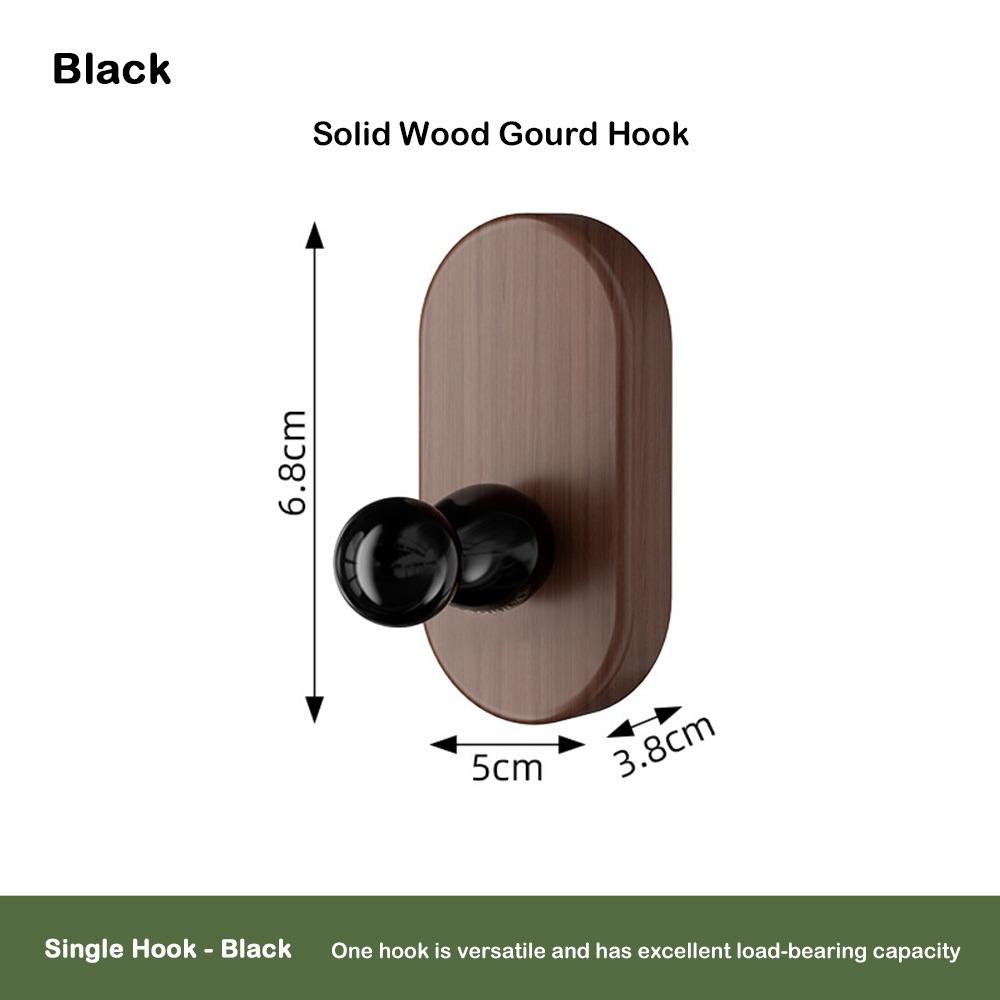 

Adhesive Towel Hook Strong Load-bearing Clothes Holder New Key Holder Home Organizer Black