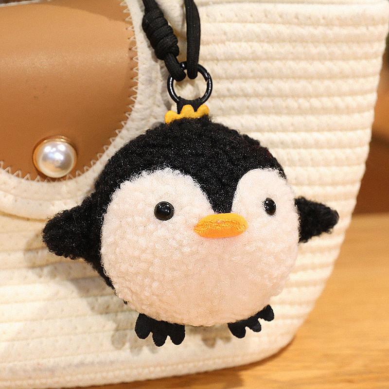 Cute Sparrow Chick Crow Cartoon Plush Keychain Toy Bag Ornament Accessory
