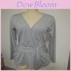 Elegante Langarm Strickbluse mit tiefem V-Ausschnitt für Damen in Premiumqualität