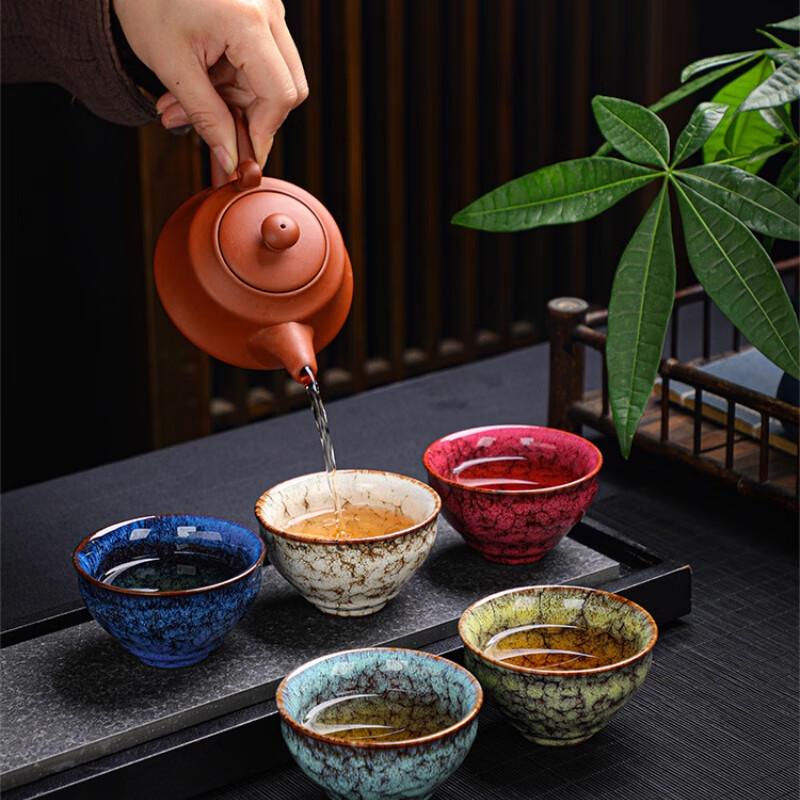 Yuyan Jian Zhan Kiln Glaze Ceramic Tea Cup