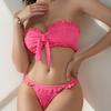 Neue Qualität Bikini Bikini Europäisches Und Amerikanisches Blasenstoff Geteilter Anzug Badeanzug Damen Bikini Badeanzug