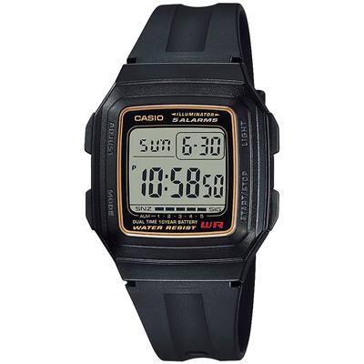 Men's Black Watch, Casio Collection F-201WA-9AJH Digital Sport Watch