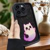Phone case: 2D flat design suitable for iPhone 18 17 16 15 14 13 Pro tiered protective case, ghost cat, Christmas and Halloween holiday gift