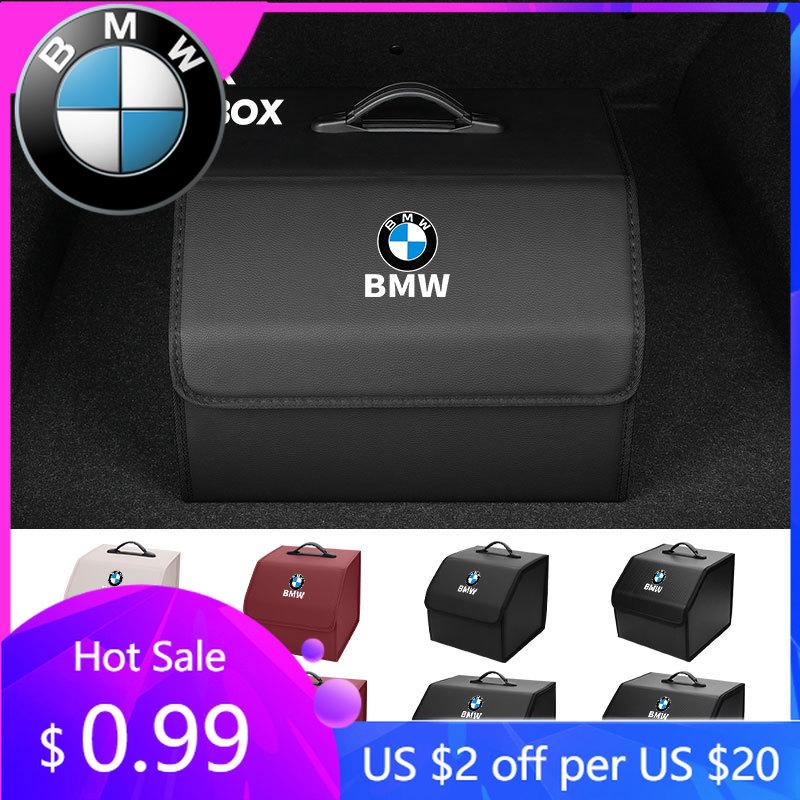 BAGC4 2026 Car Sticker For BMW Car Trunk Large Capacity Organizer Box Portable Storage Bag G30 G20 M3 M5 E91 E92 E93 E36 E70 X3 X4 X5