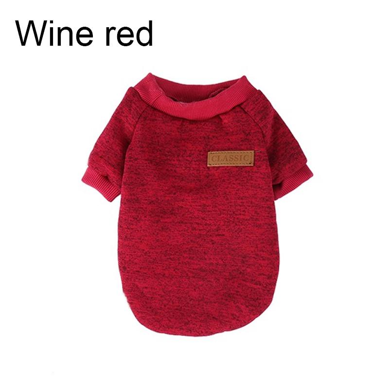 

Аксессуары для домашних животных Зимняя одежда для собак маленьких пород Теплые пальто для собак Одежда для шнауцеров и мопсов Толстовки Повседневная одежда для собак и кошек XS вино красного