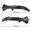Smoked Lens Dynamic LED Side Mirror Turn Signal Light Indicator For BMW 3 5 6 7 8 Series G11 G12 G14 G15 G16 G20 G30 G38 M5 F90,Left Hand Drive