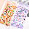 3 Pcs/6pcs Colorful Sweet Candy Pets Cartoon Crystal Stickers Scrapbooking Diy Journal Cute Sticker Stationery Decor School Gift