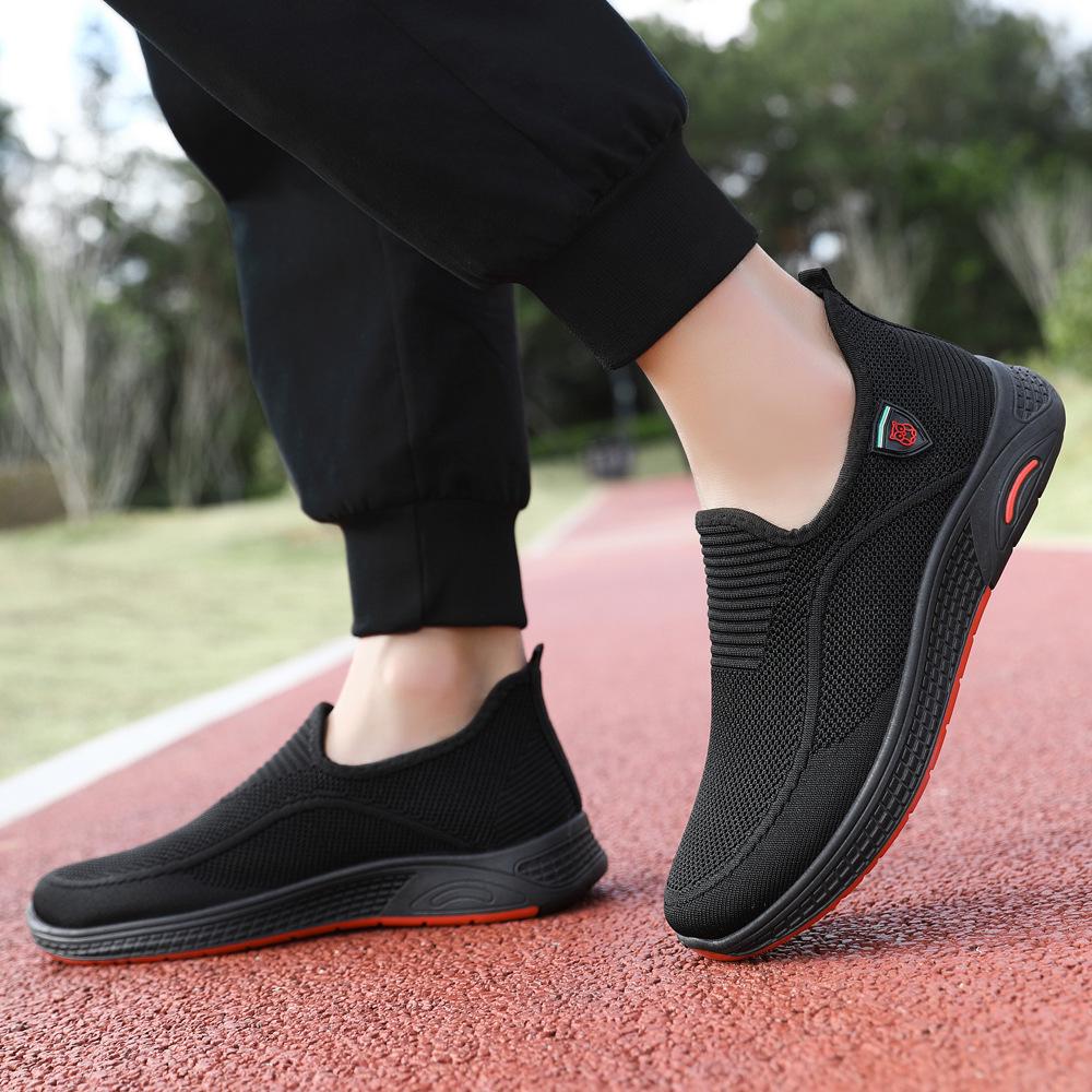 2024 Men's Lightweight Mesh Round Toe Casual Low-Top Sneakers - Comfortable, Stylish Sports Shoes