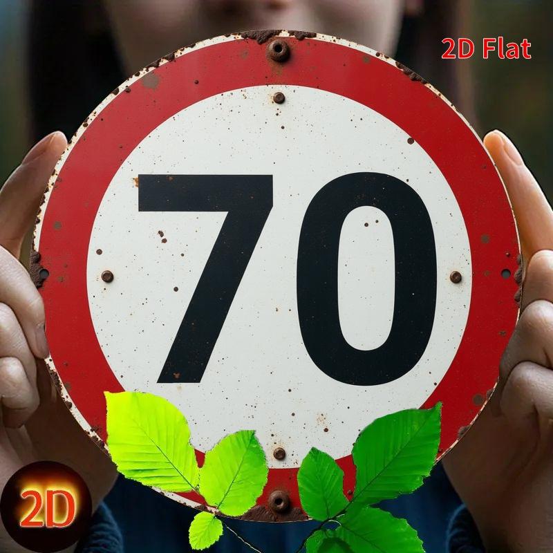 Vintage Speed Limit Sign Style Metal Tin Home Decor 20x30cm(7.8x11.8inch)