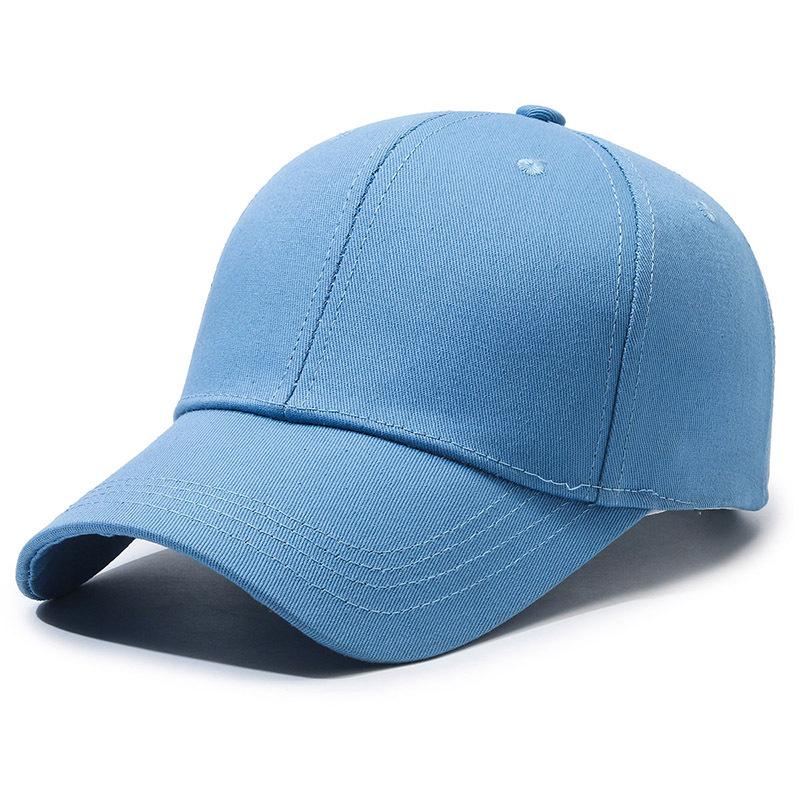 RongGuang Plain Fashion 6 Panel Classic Cotton Solid Color Unisex Baseball Cap Sports Cap Sun Hat for Outdoor Sun Protection