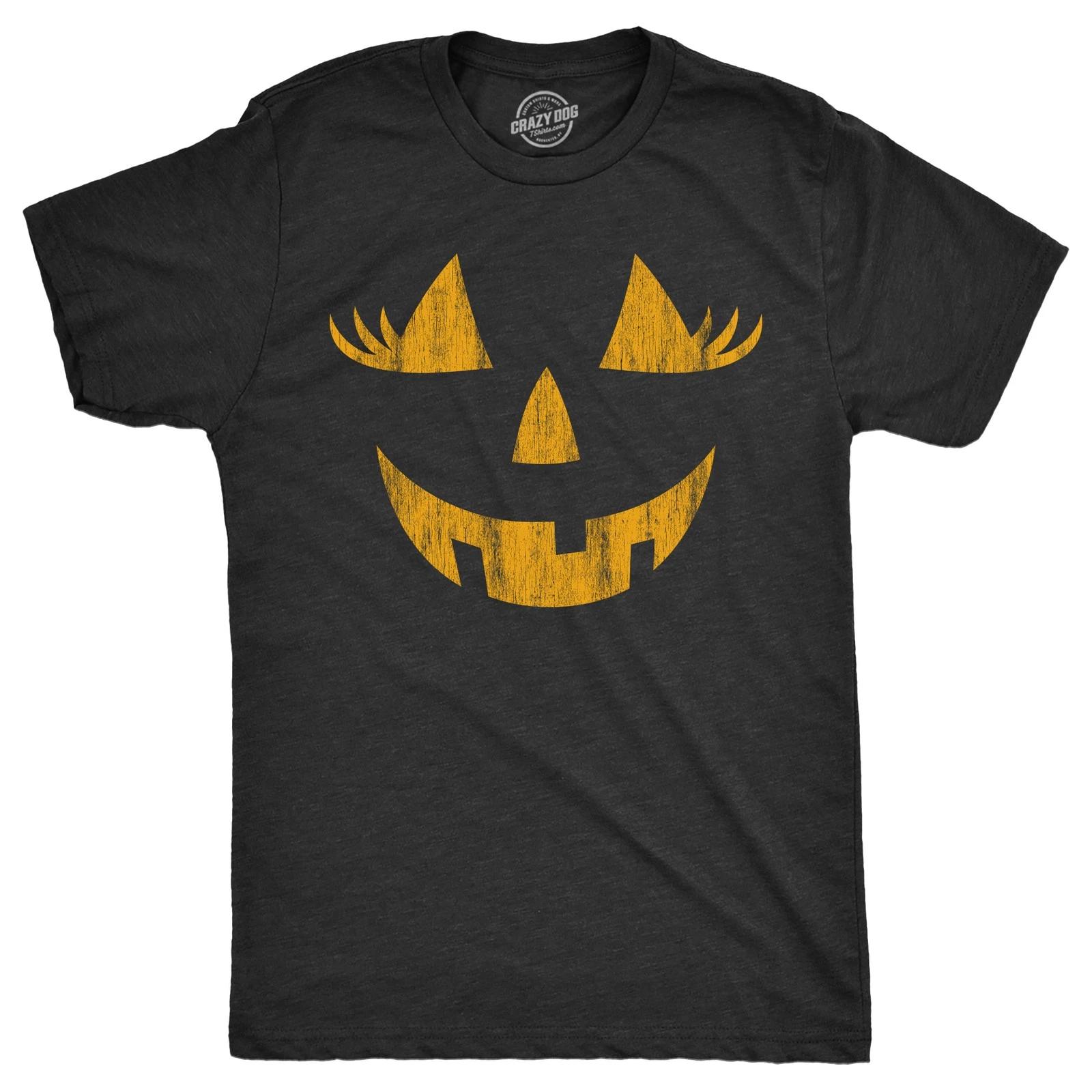 Mens Wacky Wendy Pumpkin T Shirt Funny Halloween Jack O Lantern Crazy Smile Tee XS