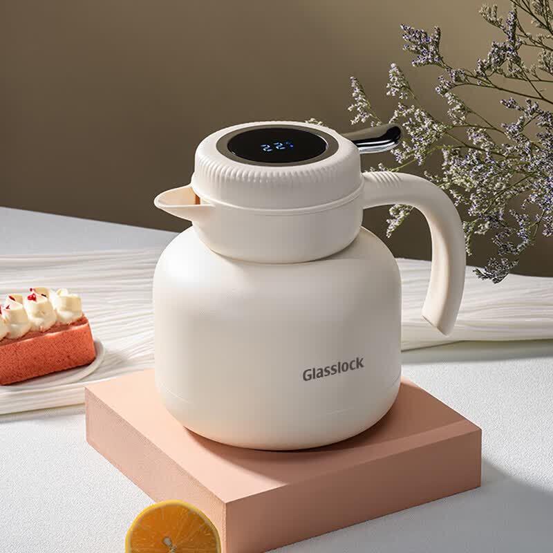 GLASSLOCK Insulated Teapot with Temperature Display