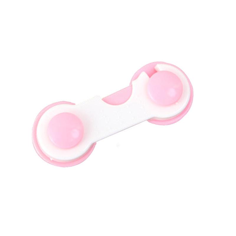 Children's anti-door lock Household wardrobe safety buckle Plastic fixed seal Drawer buckle No punching safety lock