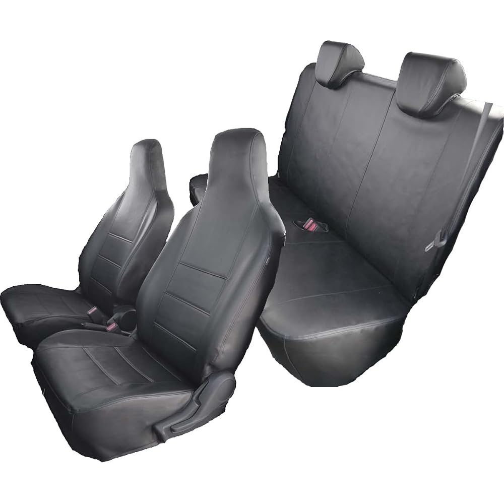 BONFORM Alto Seat Covers (HA37S HA97S, December 2021 - July 2025), Synthetic Leather, Black, M4-84 4477-43BK