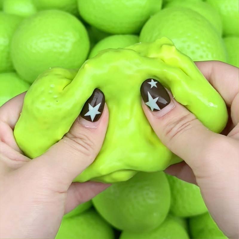 Handmade Crispy Lemon Stress Balls Toys Slow Rising Squeeze Toys Squishy Fidget Toys Anti Stress Release Hand Relax Gifts Toys