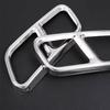 2Pcs/ Set Silver Dual Exhaust End Pipe Muffler Tip Trim Cover Fit For Mercedes S Class W221 W222 C217 Stainless Steel