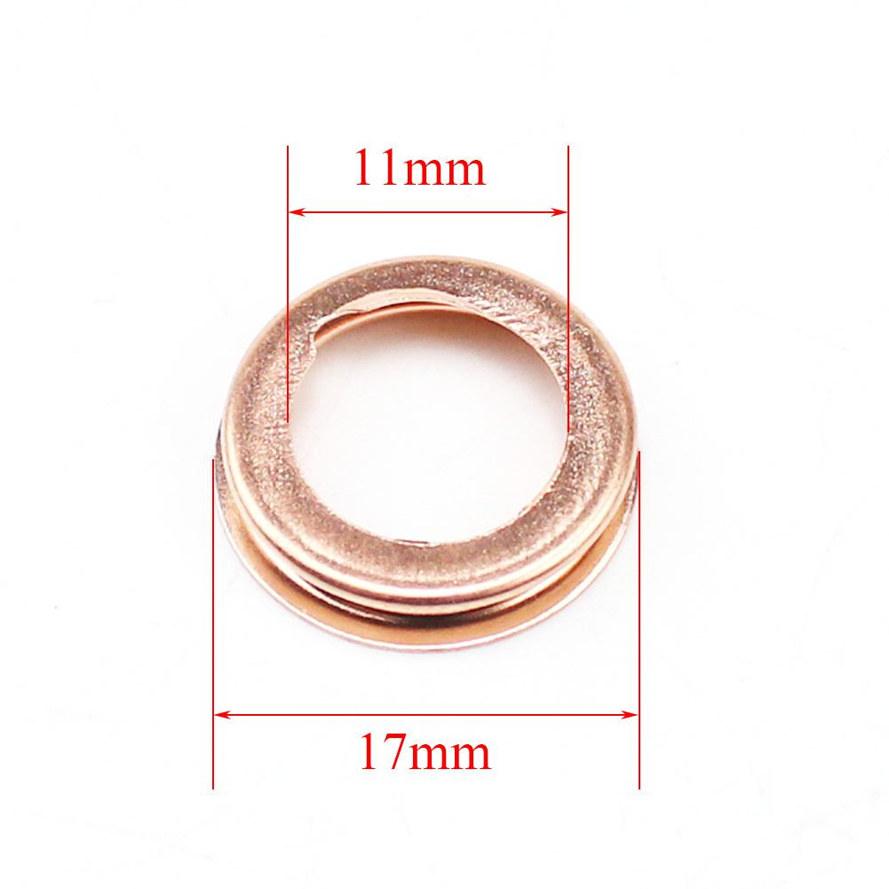 10PCS Těsnění podložek vysoušecí zátky automobilového motorového oleje vhodné pro Nissan Infiniti 11026-01M02