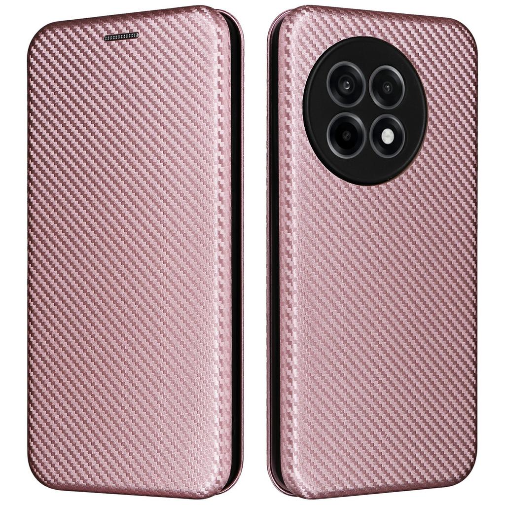 For OnePlus Ace 5 Pro 5G Case Carbon Fiber Texture Drop-Proof PU Leather Phone Cover