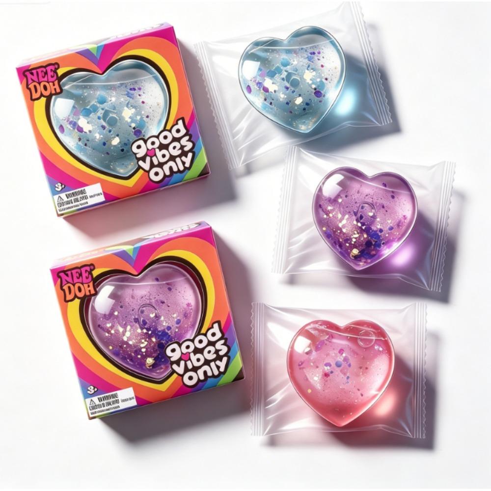 Schylling Deedoh Love Squeeze Stressball Niedliches Stressabbau Knetspielzeug Weich Nicht klebrig Schnelle Rückfederung Tragbar Handflächengroßes Spielzeug