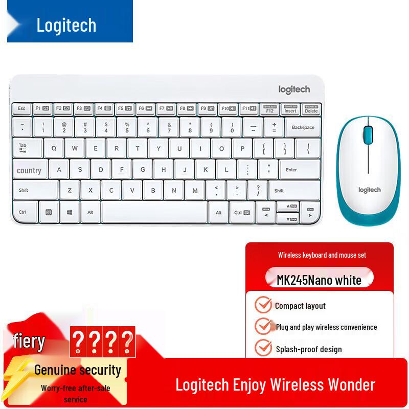 

Logitech MK245 Nano Wireless Keyboard and Mouse Combo