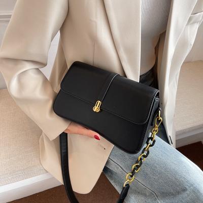 Retro Unterarm kleine quadratische Tasche Damen neue einfache vielseitige Kette einzelne Schulter Pendler Umhängetasche