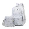 New Simple Backpack Three-piece Large Capacity Travel Backpack Junior High School Student Fashion Versatile Student Bag