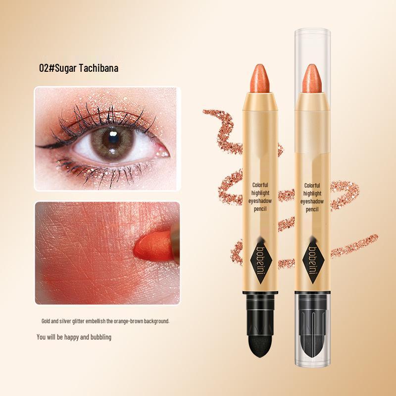 Brilliant Highlighting Eyeshadow Pencil: Pearlescent Double-Ended Stick for Contouring & Tear Trough Definition
