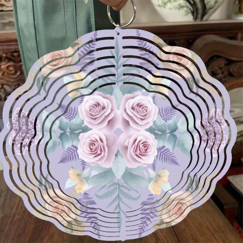 10 Inch Hanging Wind Spinner with 360 Degree Hook for Balcony Garden Decor Spring Summer Outdoor DecorationMetal Wind Chimes for Home Decor