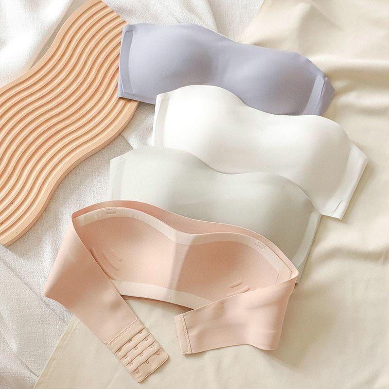 Bandeau Bras Inner Tops For Women's Underwear Soft Breathable Trackless Push Up Bras For Girls Lingerie Backless