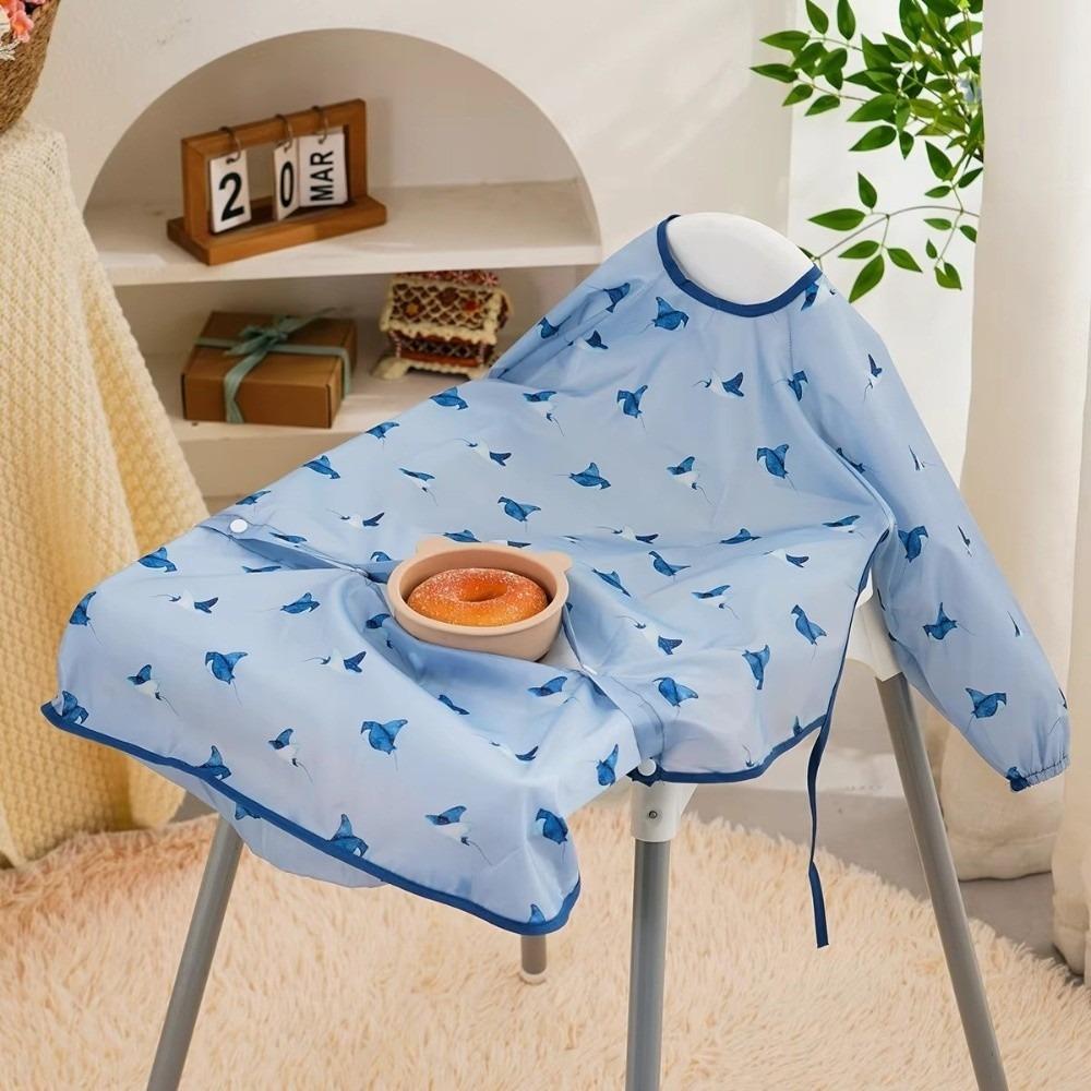 Waterproof Baby Waterproof Bib Mess-Free Kids Full Coverage Bib New Clean Feeding Bib CC36