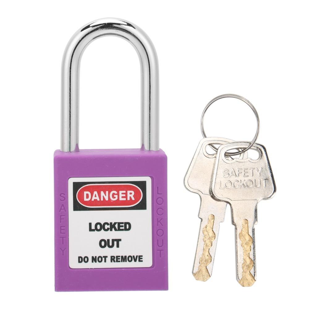 Reliable 38mm Safety Padlock Insulated Safe Industrial Lock Durable Plastic Steel LOTO Lock Equipment Lock