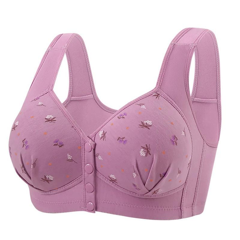 Damen Große Größe Frontverschluss BH Breiter Träger Weste Stil BH