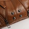Damentasche Weiches Leder Mehrschichtige Schulter-Umhängetasche Muttertasche