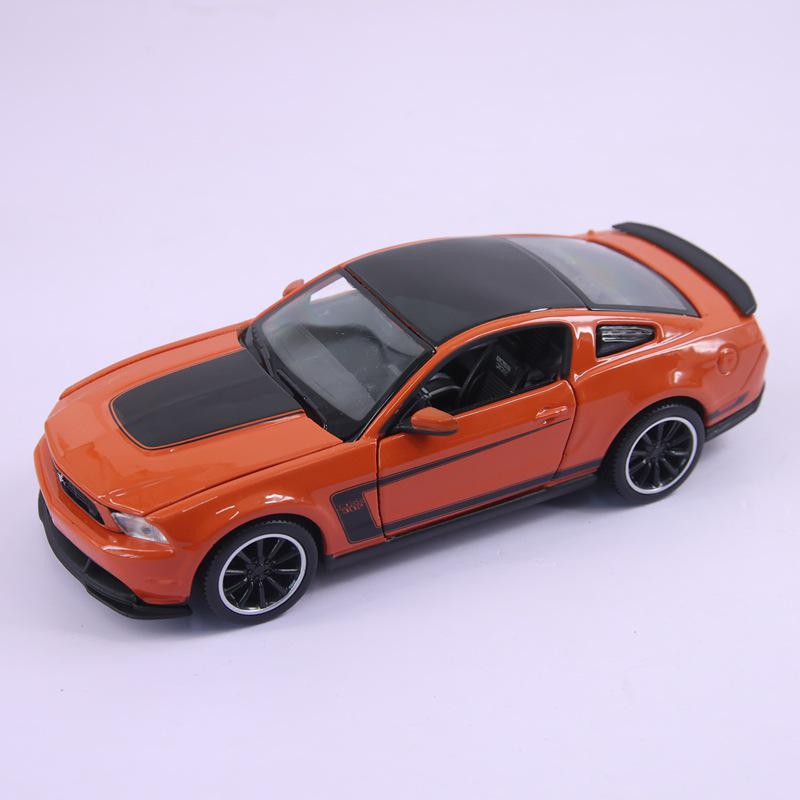 Meichitu 31269 2012 Mustang Boss 302 Alloy Model Supercar Display оранжевый