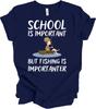School Is Important But Fishing Is Importanter T Shirt