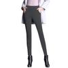Pantalon long décontracté en peluche pour femme avec pantalon élastique taille haute