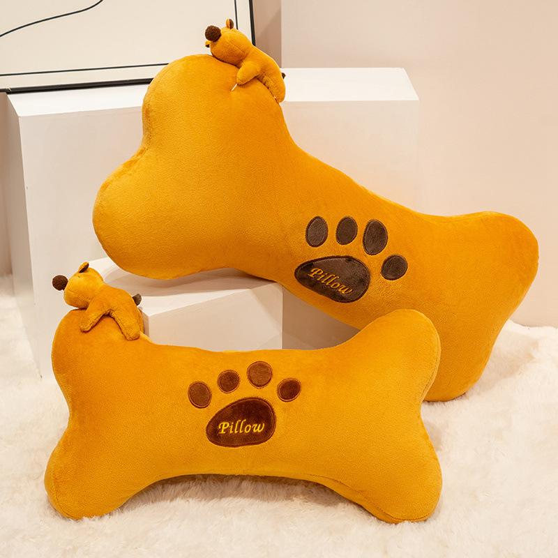 Creative Soft Dog Bone Pillow Plush Toy Bone Doll Home Sofa Pillow Children'S Soothing Ragdoll