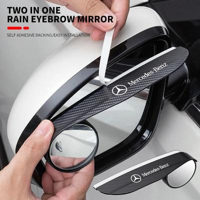 2 buc Autocolant Sprânceană Ploaie Oglindă Retrovizoare Mașină Fibră de Carbon Pentru Mercedes Benz AMG W203 W213 W212 W204 W205 W211 A180 A200 B180
