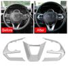 11) 3Pcs Steering Wheel Strip Cover Trim for Toyota For RAV4 2019 2024 Carbon Fiber Style Reliable Performance